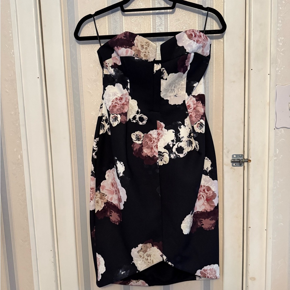 Floral Strapless Dress